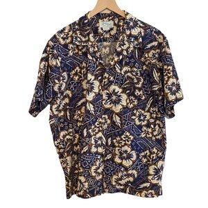 Vintage Kolekole floral Hawaiian shirt size XL